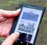 Notitie Toerisme Ons Etten-Leur  Tegels met QR code Mobiele Telefoons