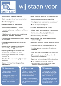 Standpunten Gemeenteraadsverkiezingen 2022 Ons Etten-Leur