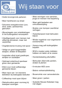 Stellingen Ons Etten-Leur Standpunten Speerpunten